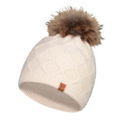 Hot LASKA 77-092 - Women's Tuque with Pompom BEIG