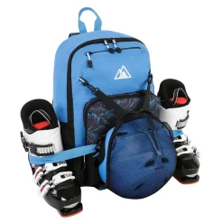 Clearance BONKER Appalache - Junior Alpine Ski Equipment Backpack BLEU