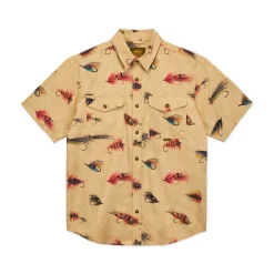 Online HOOKÉ Atlantic Salmon Flies - Men's Short-Sleeved Shirt OAT