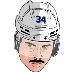 MAJOR LEAGUE SOCKS Fan Zone|Hockey^Auston Matthews Toronto Maple Leafs NHL - Adult Caricature Crew Socks