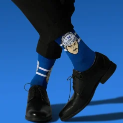MAJOR LEAGUE SOCKS Fan Zone|Hockey^Auston Matthews Toronto Maple Leafs NHL - Adult Caricature Crew Socks