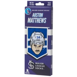 MAJOR LEAGUE SOCKS Fan Zone|Hockey^Auston Matthews Toronto Maple Leafs NHL - Adult Caricature Crew Socks