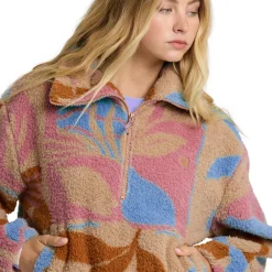 Women BILLABONG Mid-Season And Aerobic Jackets^Barra - Women's Half-Zip Sweater
