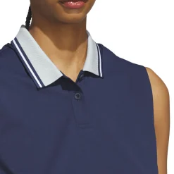 ADIDAS Beyond The Course - Women's Sleeveless Golf Polo NAVY