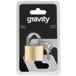 GRAVITY Training Accessories^Brass - Key Padlock