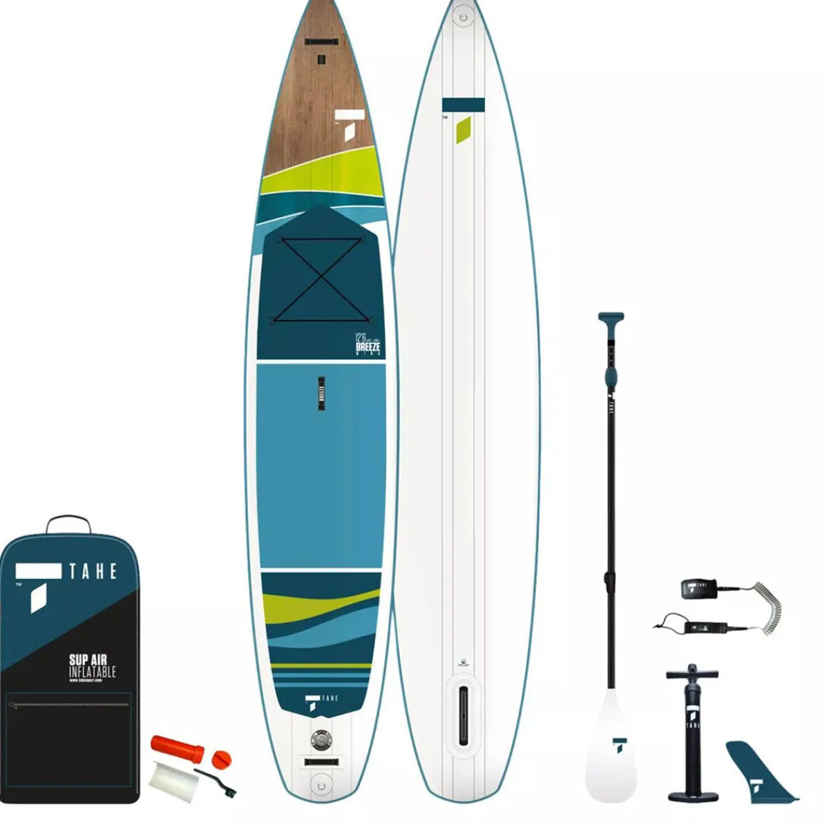 New TAHE Breeze Wing 12.6 - Inflatable Paddleboard (SUP) WHITE