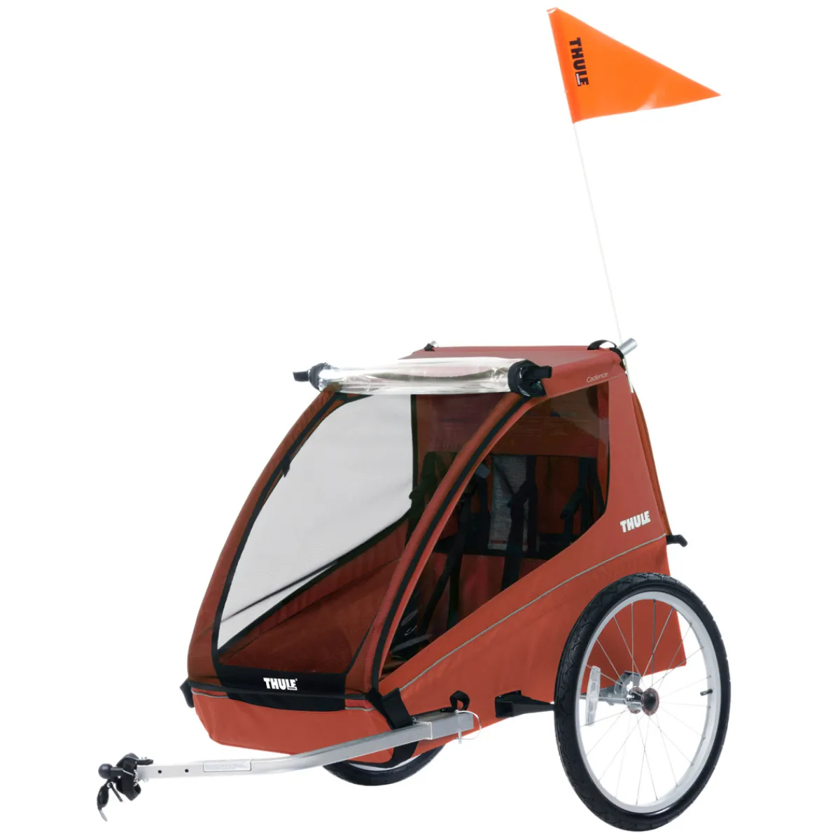 Best THULE Cadence 2 - Bike Trailer (for 2 kids) RED