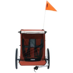 Best THULE Cadence 2 - Bike Trailer (for 2 kids) RED
