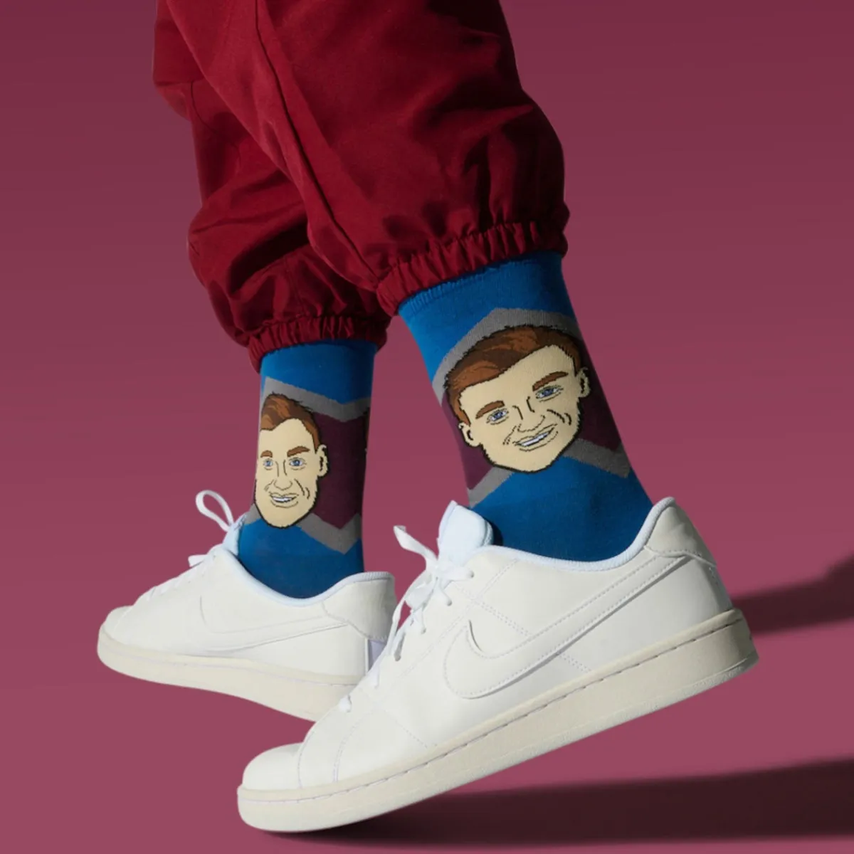 Hot MAJOR LEAGUE SOCKS Cale Makar Colorado Avalanche NHL - Adult Caricature Crew Socks