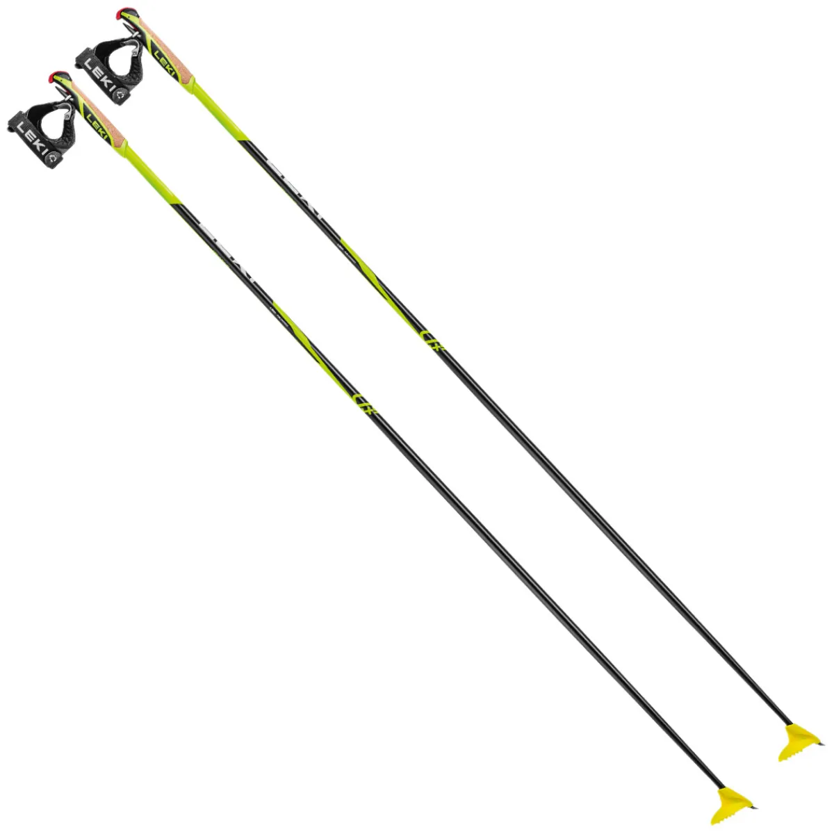 Discount LEKI CC 450 - Adult Cross-Country Ski Poles NEONY