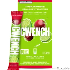 CWENCH Sports Nutrition And Electrolytes|Nutrition And Electrolytes^Cherry Lime 10 packets - Hydration Mix
