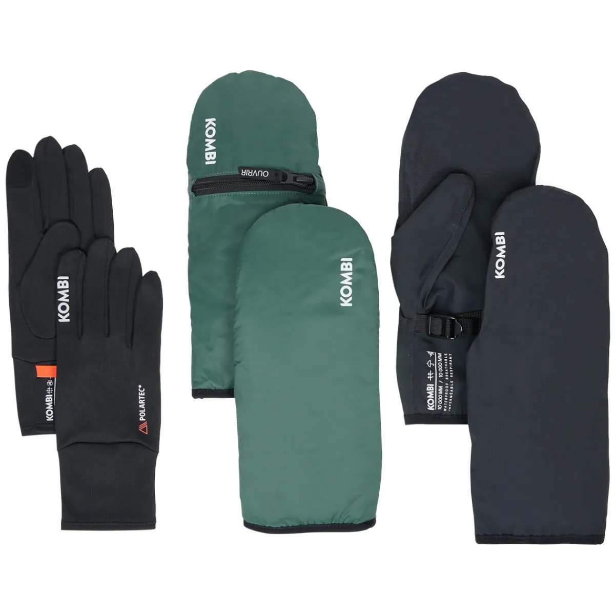 Hot KOMBI Climate Series - Adult Gloves and Mitts Layering System