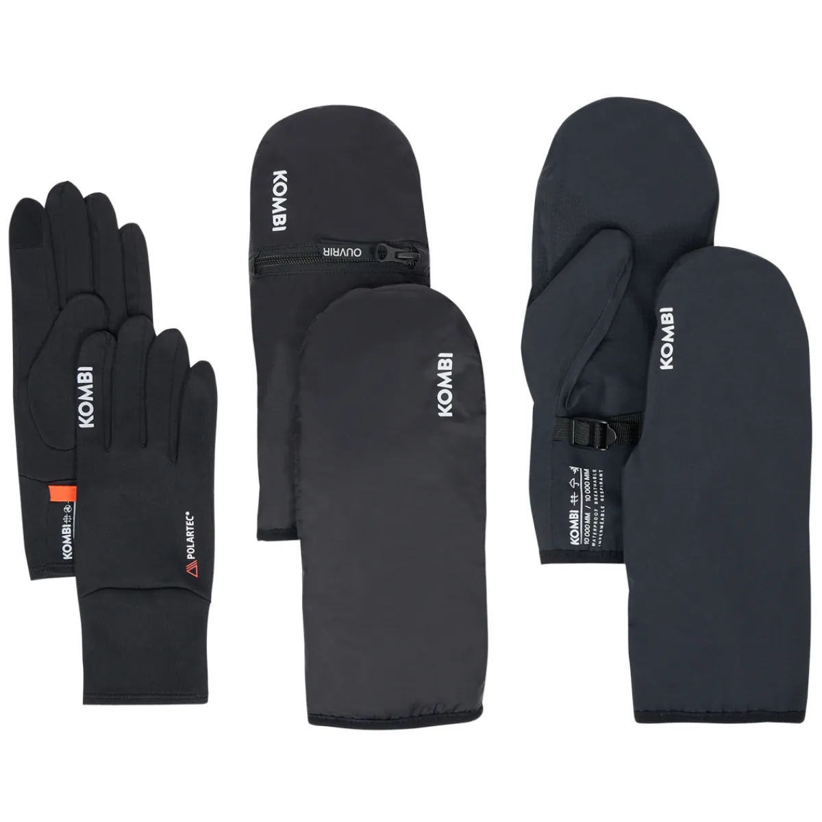Hot KOMBI Climate Series - Adult Gloves and Mitts Layering System