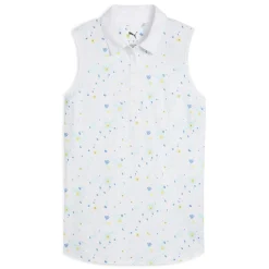 Women PUMA GOLF Golf Clothing|Tank Tops^Cloudspun Garden Floral - Women's Sleeveless Golf Polo
