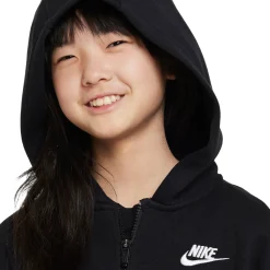 NIKE Sportswear|Casual Wear^Club - Girls' Full-Zip Hoodie