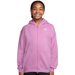 NIKE Sportswear|Casual Wear^Club - Girls' Full-Zip Hoodie