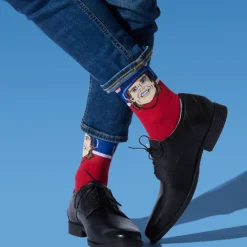 MAJOR LEAGUE SOCKS Fan Zone|Hockey^Cole Caufield Montreal Canadiens NHL - Adult Caricature Crew Socks