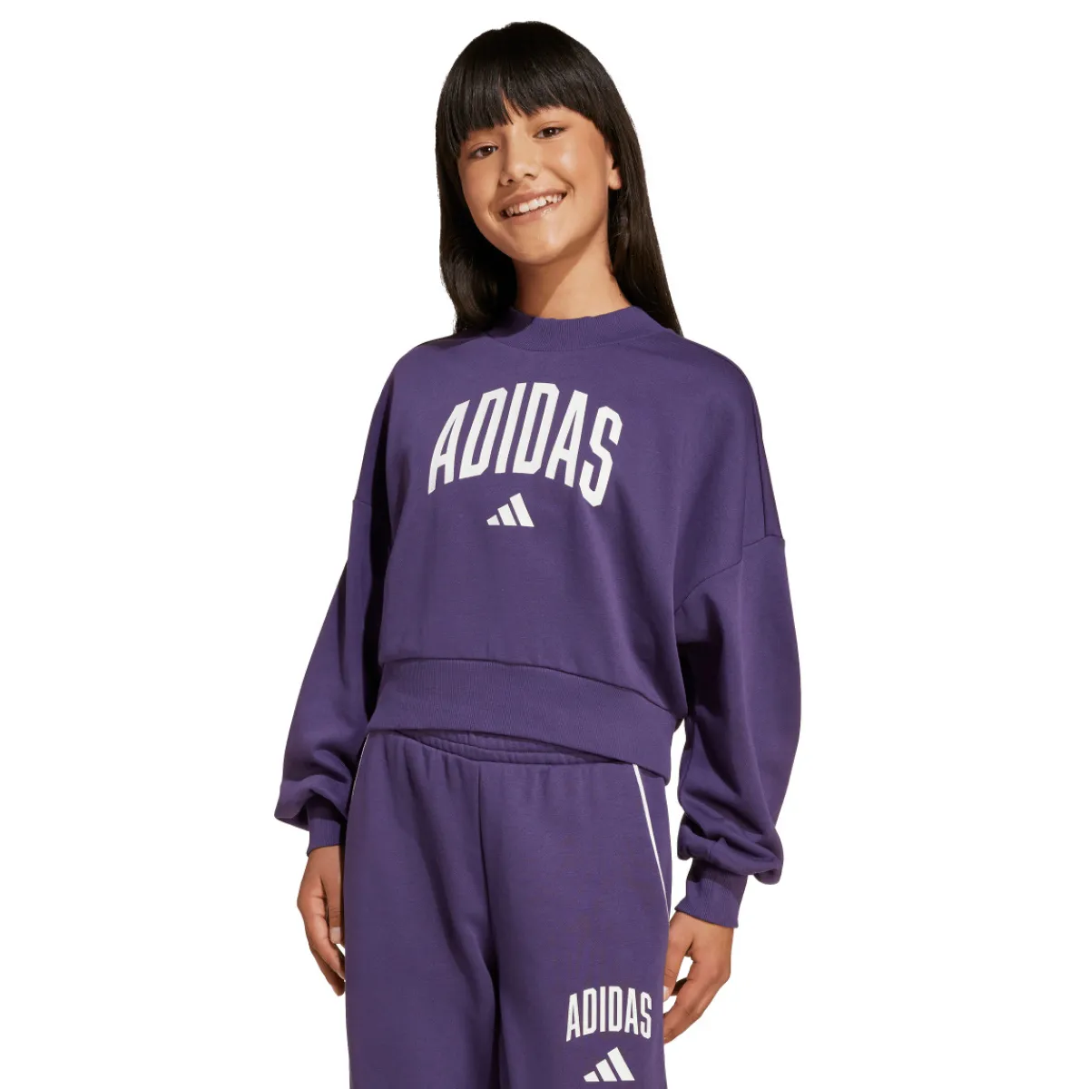 ADIDAS Sportswear|Casual Wear^Collegiate Typography - Girls' Sweatshirt