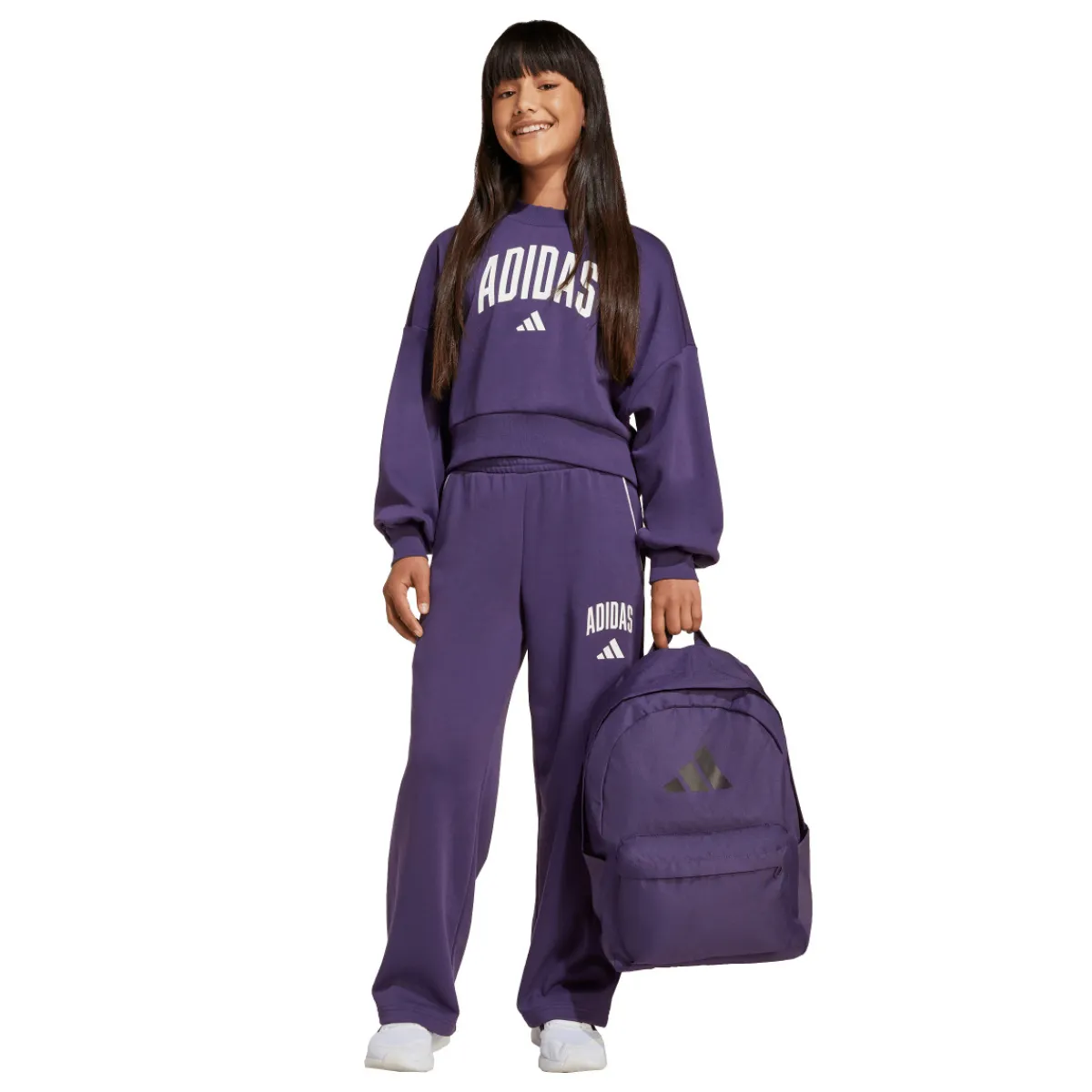 ADIDAS Sportswear|Casual Wear^Collegiate Typography - Girls' Sweatshirt