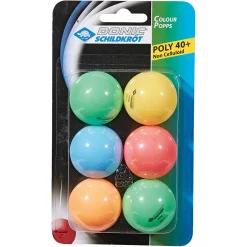 Online DONIC Color Popps (Pack of 6) - Table Tennis Balls ASST