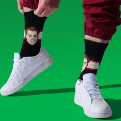 MAJOR LEAGUE SOCKS Fan Zone|Hockey^Connor Bedard Chicago Blackhawks NHL Retro Edition - Adult Caricature Crew Socks