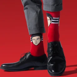 Clearance MAJOR LEAGUE SOCKS Connor Bedard Chicago Blackhawks NHL Rookie Edition - Adult Caricature Crew Socks