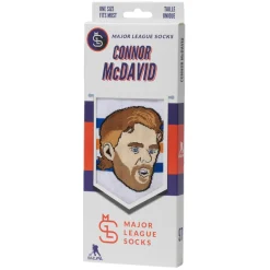 Best MAJOR LEAGUE SOCKS Connor McDavid Edmonton Oilers NHL - Adult Caricature Crew Socks