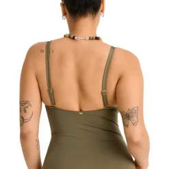 Women EVERYDAY SUNDAY One-Piece Swimsuits^Olive - Women's One-Piece Swimsuit