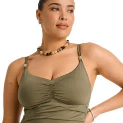 Women EVERYDAY SUNDAY One-Piece Swimsuits^Olive - Women's One-Piece Swimsuit
