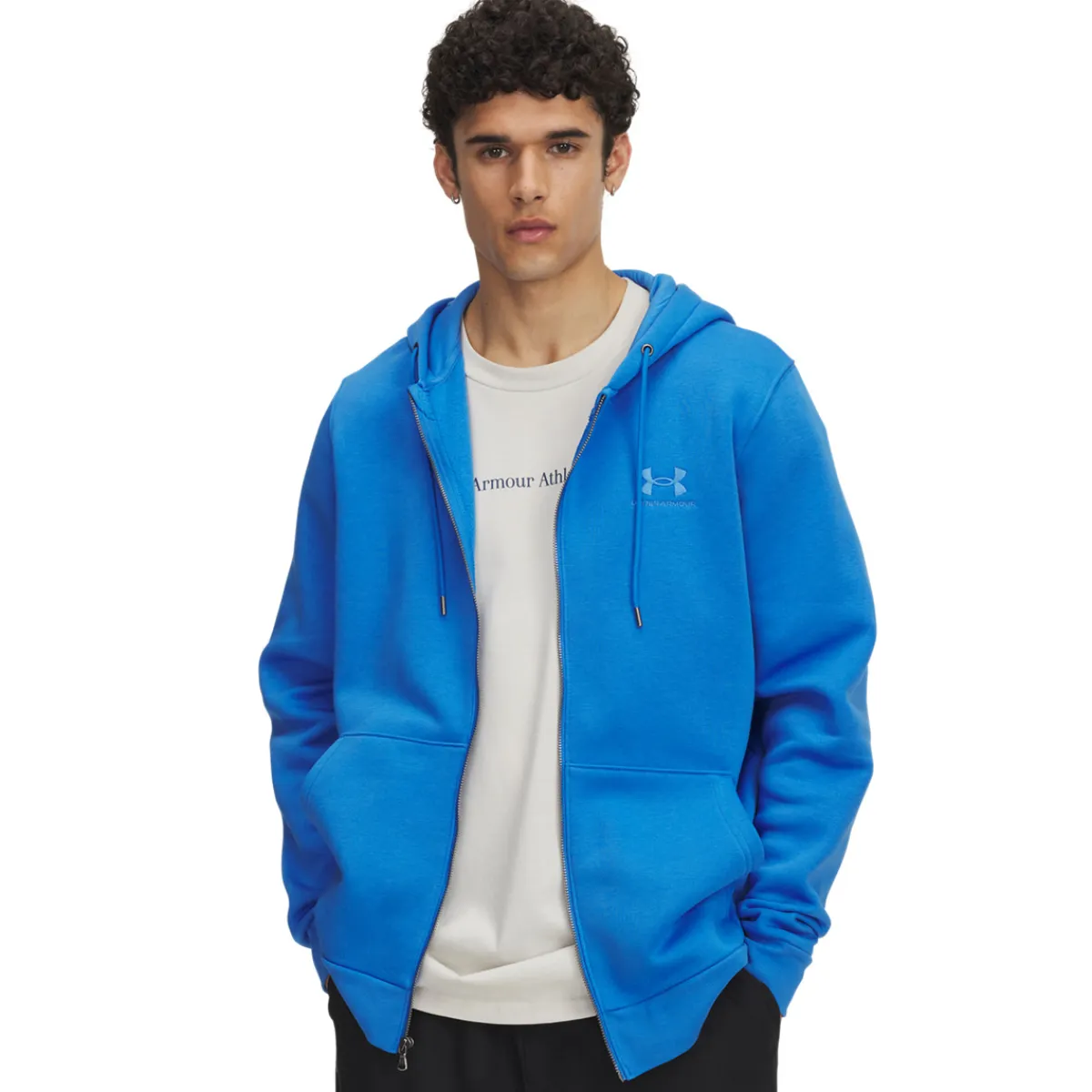 UNDER ARMOUR Hoodies And Vests|Hoodies And Vests^Essential - Men's Full-Zip Hoodie