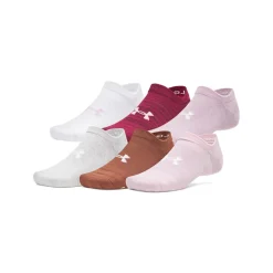 Clearance UNDER ARMOUR Essential No Show (Pack of 6 pairs) - Women's Ankle Socks