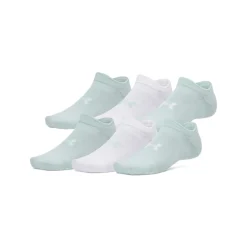 Clearance UNDER ARMOUR Essential No Show (Pack of 6 pairs) - Women's Ankle Socks