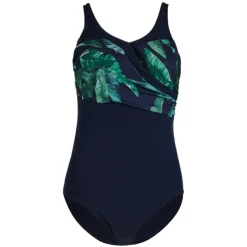 Women FINZ One-Piece Swimsuits|Training Swimsuits^Exotic Palm Splice - Women's Aquafitness One-Piece Swimsuit