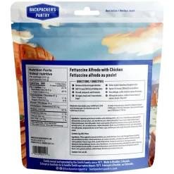 BACKPACKER'S PANTRY Dehydrated Food|Dehydrated Food^Fettuccini Alfredo with Chicken - Freeze-Dried Camping Food Meal