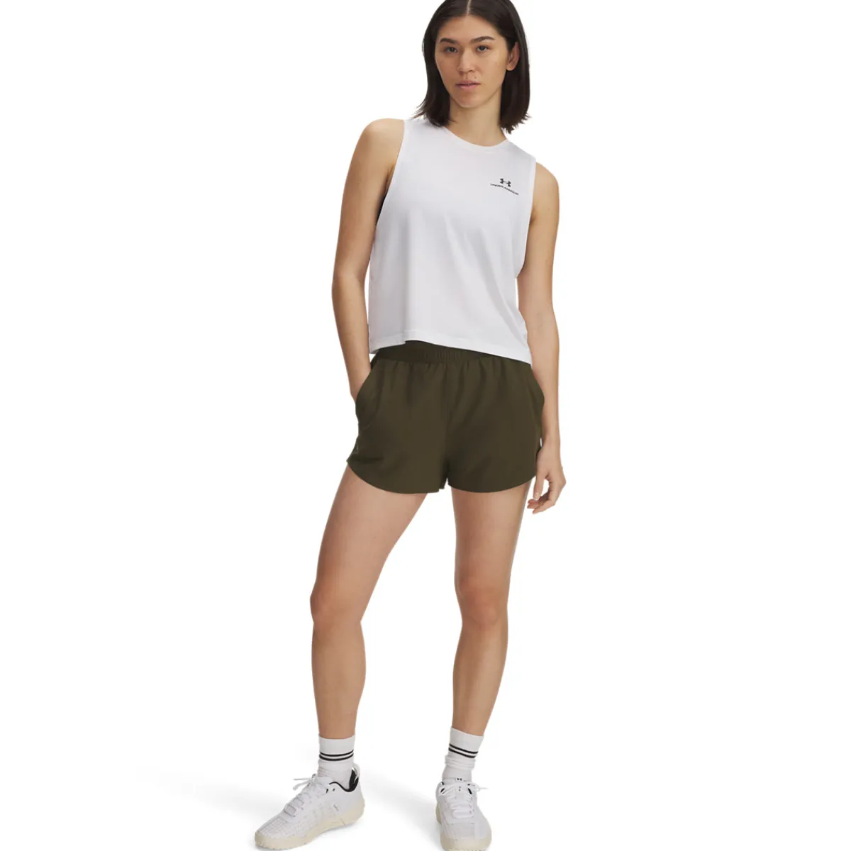 Women UNDER ARMOUR Shorts|Clothing^Flex - Women's Training Shorts