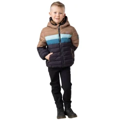 Online NANö F25M1252 - Little Boys' Hooded Quilted Jacket TAUPE