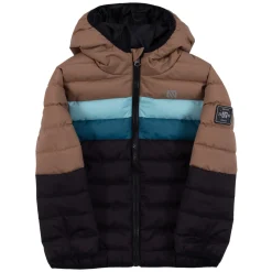 Online NANö F25M1252 - Little Boys' Hooded Quilted Jacket TAUPE