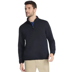 SKECHERS Go Golf GoWalk Ottoman - Men's Half-Zip Sweater BLK