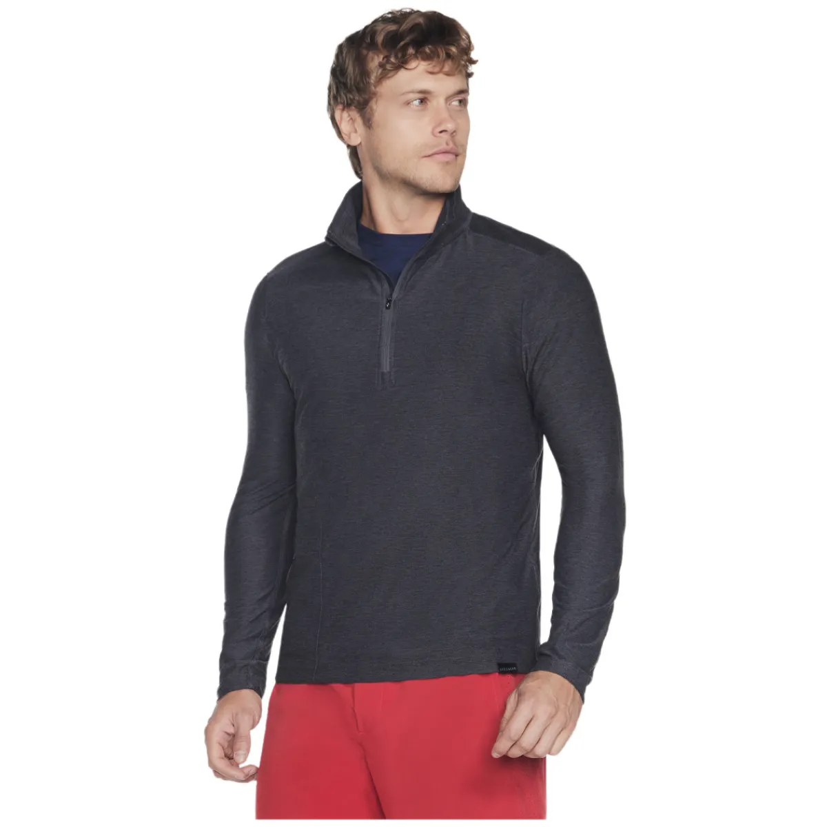 Online SKECHERS GoDri All Day - Men's Quarter-Zip Sweater BKCC