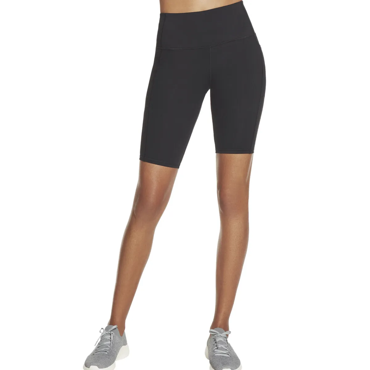 Clearance SKECHERS GoFlex Biker - Women's Fitted Shorts BLK