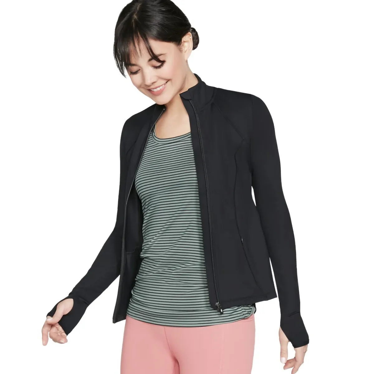 Women SKECHERS Long Sleeves And Sweaters|Hoodies And Vests^GoWalk - Women's Training Jacket