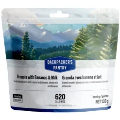 BACKPACKER'S PANTRY Dehydrated Food|Dehydrated Food^Granola with Bananas and Milk - Camping Food Meal