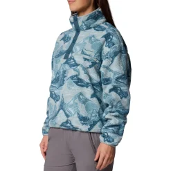 Women COLUMBIA Mid-Season And Aerobic Jackets^Helvetia II Cropped - Women's Half-Snap Sweater
