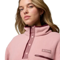 Women COLUMBIA Mid-Season And Aerobic Jackets^Helvetia II Cropped - Women's Half-Snap Sweater