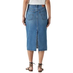 Women LEVI'S Skirts^HR Back Slit - Women's Skirt
