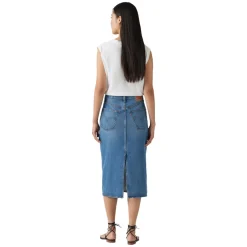 Women LEVI'S Skirts^HR Back Slit - Women's Skirt