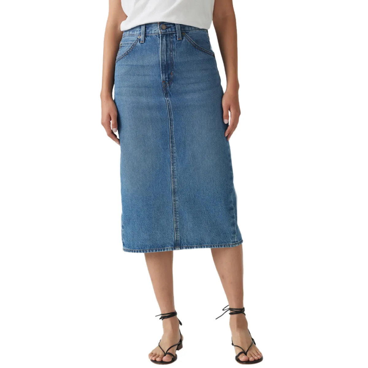 Women LEVI'S Skirts^HR Back Slit - Women's Skirt