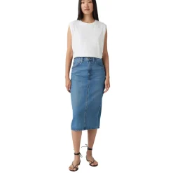Women LEVI'S Skirts^HR Back Slit - Women's Skirt