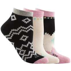 Hot RIPZONE Jacquard Quarter (Pack of 3 pairs) - Women's Ankle Socks MULTI