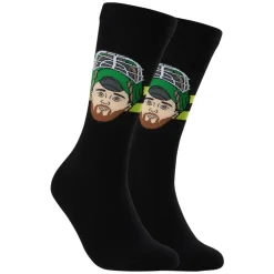 Discount MAJOR LEAGUE SOCKS Jake Oettinger Dallas Stars NHL - Adult Caricature Crew Socks